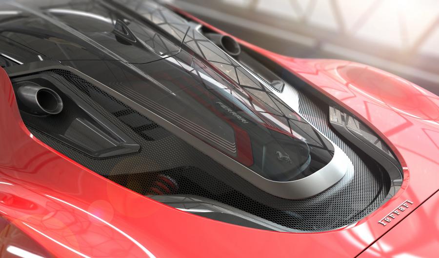 Детали экстерьера Ferrari Stallone Concept by Murray Sharp 2020 года  (фото 4 из 15)
